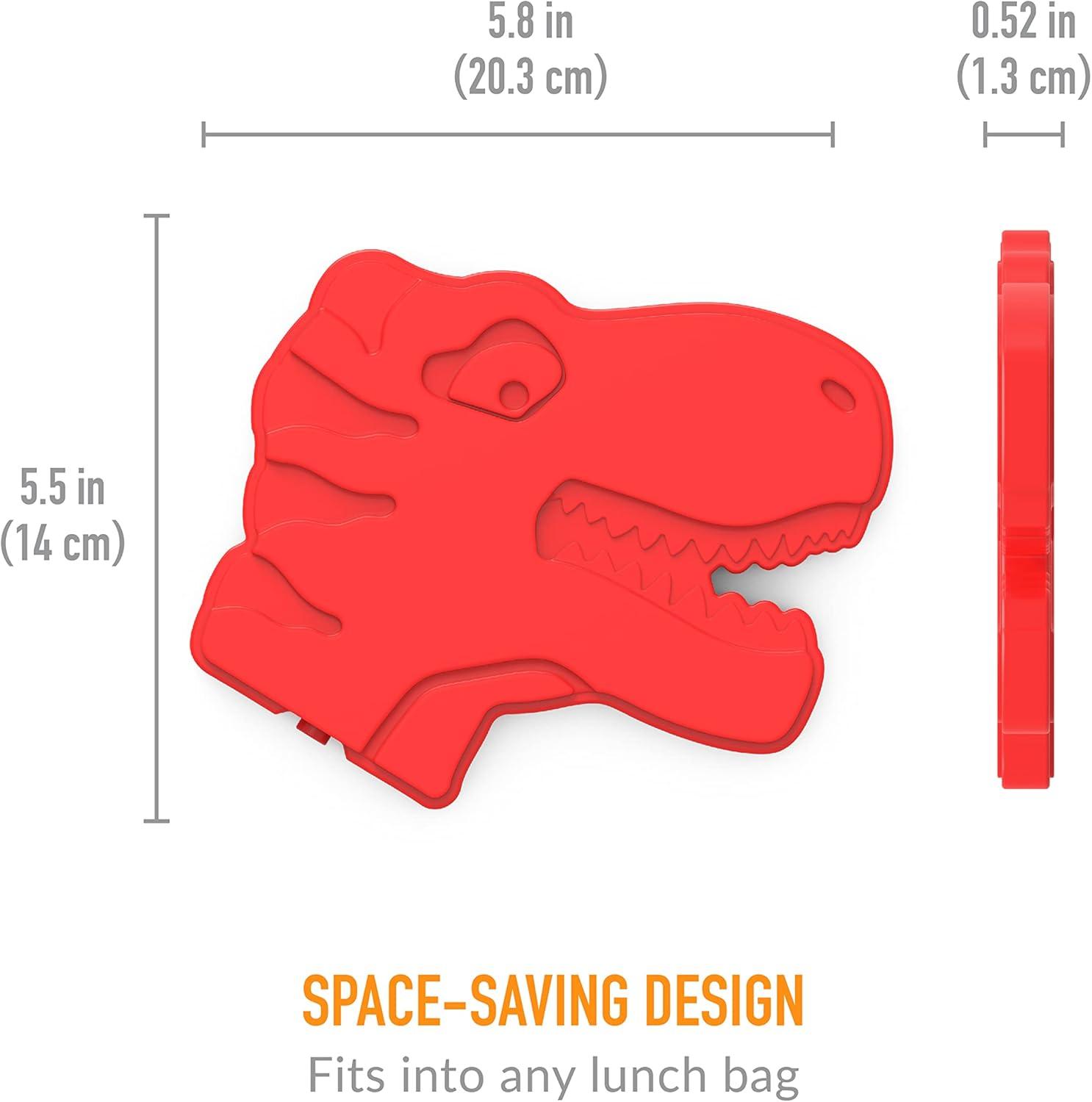 imageBentgo Buddies Reusable Ice Packs  Slim for Lunch Boxes Bags and Coolers Multicolored 4Pack UnicornDinosaur