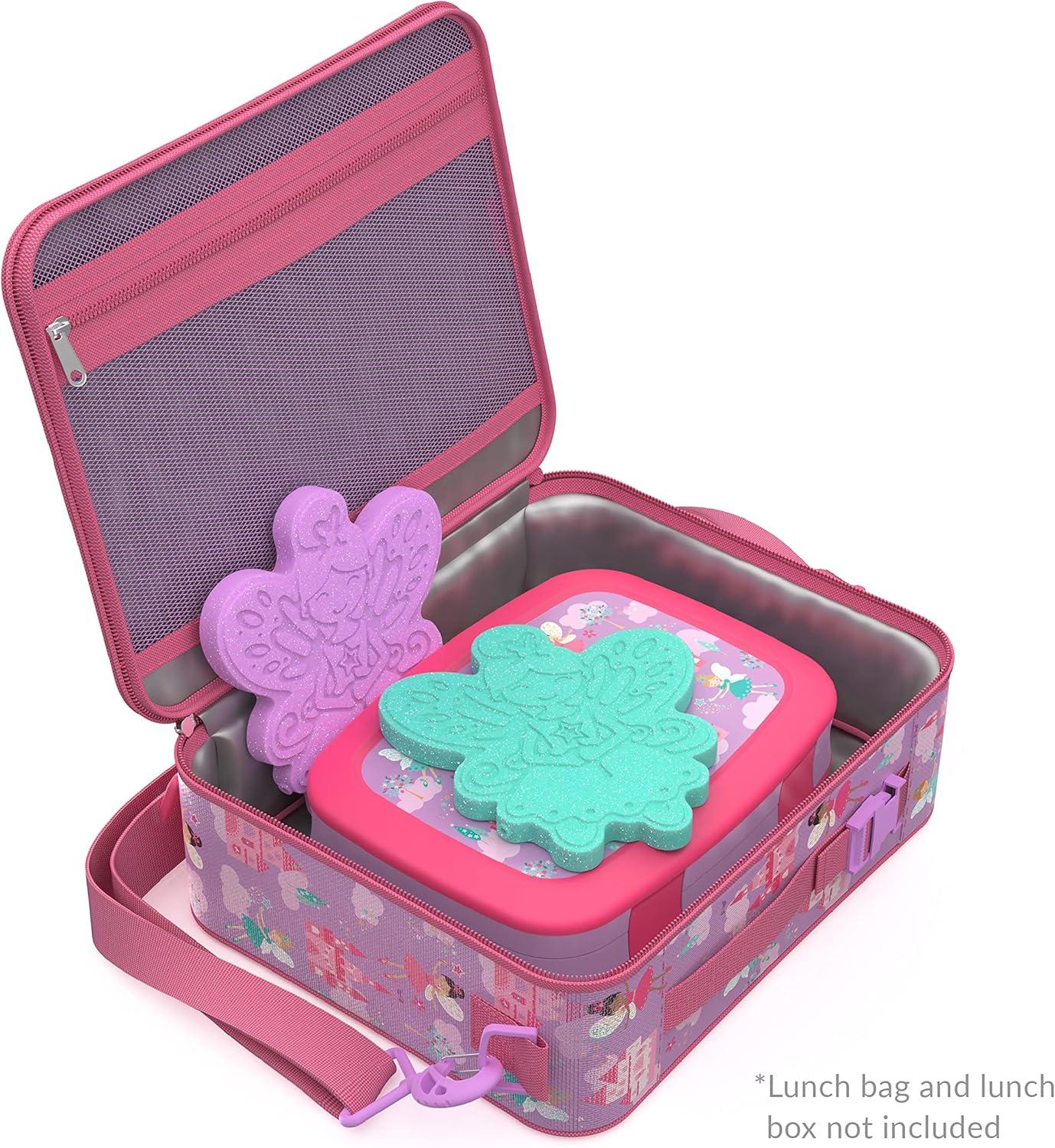 imageBentgo Buddies Reusable Ice Packs  Slim for Lunch Boxes Bags and Coolers Multicolored 4Pack UnicornGlitter Edition  Fairy