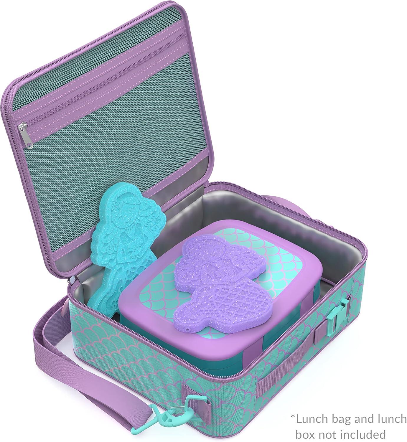 imageBentgo Buddies Reusable Ice Packs  Slim for Lunch Boxes Bags and Coolers Multicolored 4Pack UnicornGlitter Edition  Mermaid