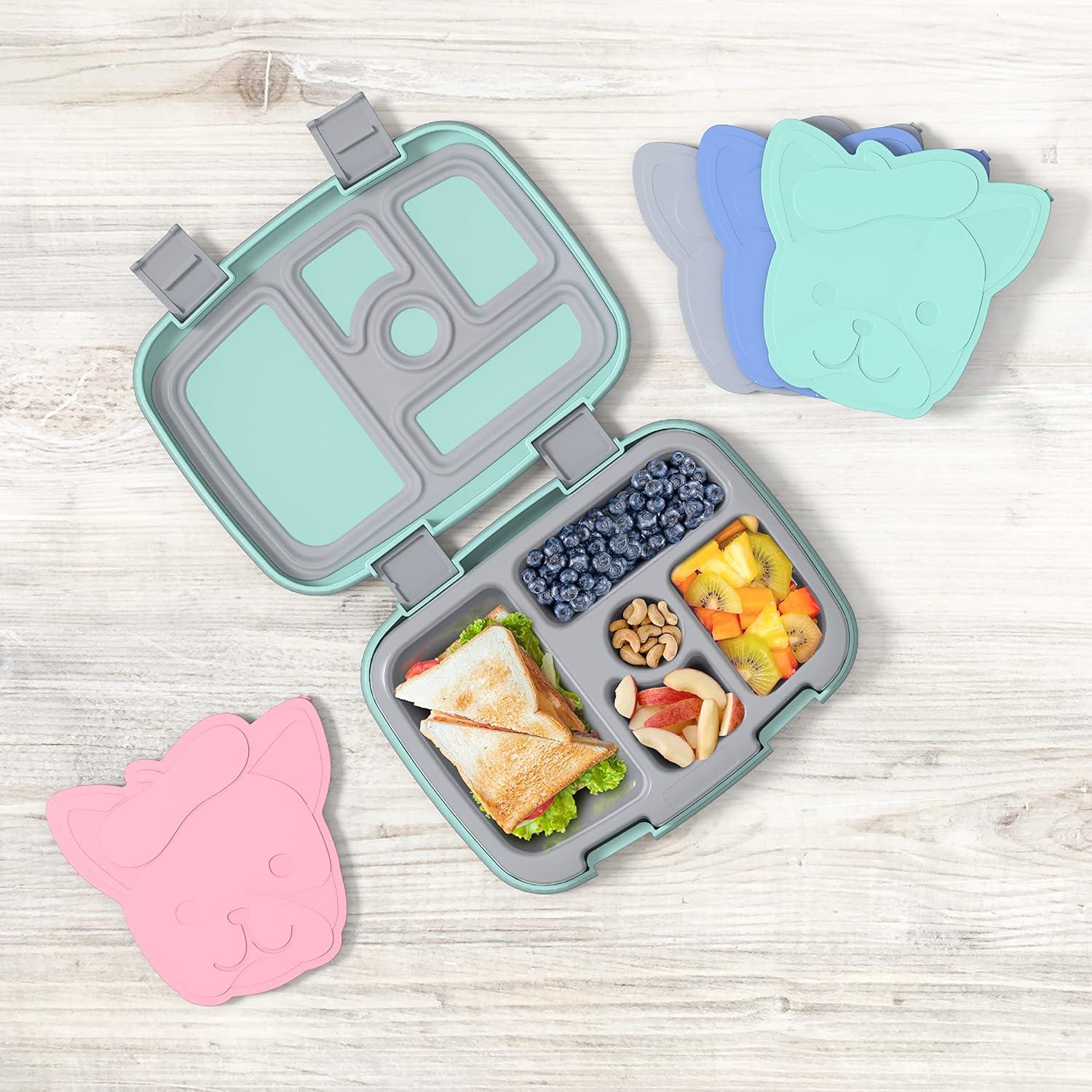 imageBentgo Buddies Reusable Ice Packs  Slim for Lunch Boxes Bags and Coolers Multicolored 4Pack UnicornPuppy