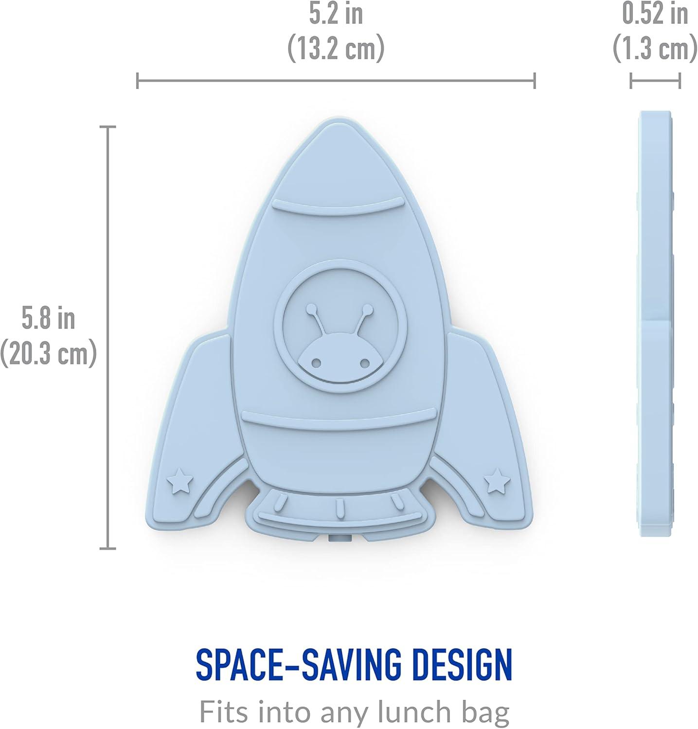 imageBentgo Buddies Reusable Ice Packs  Slim for Lunch Boxes Bags and Coolers Multicolored 4Pack UnicornRocket