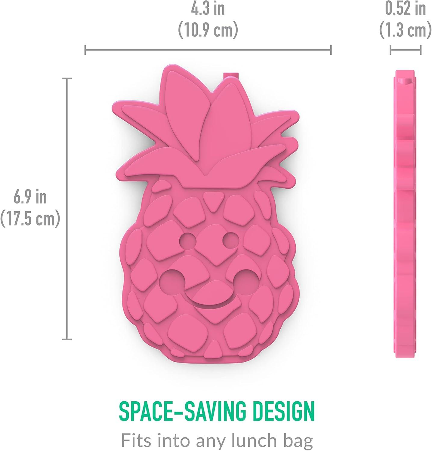 imageBentgo Buddies Reusable Ice Packs  Slim for Lunch Boxes Bags and Coolers Multicolored 4Pack UnicornTropical