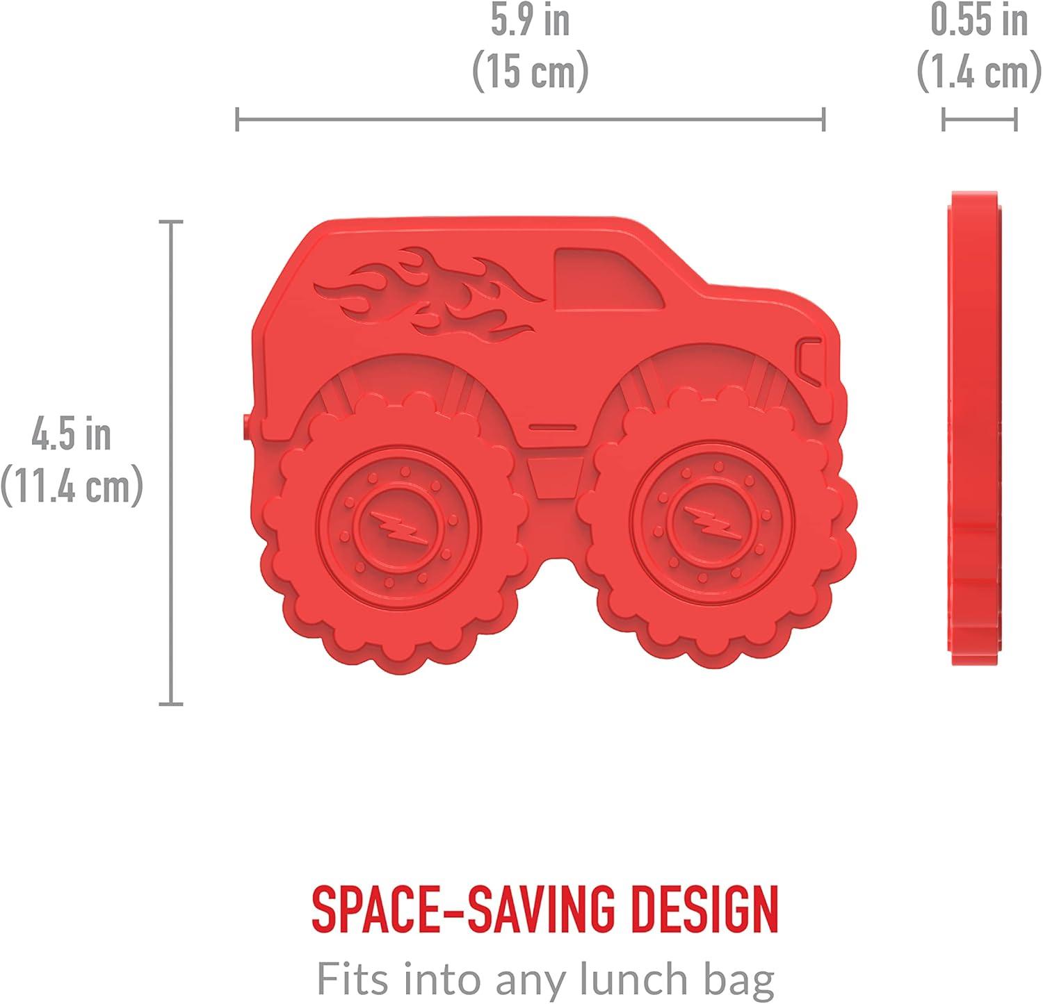 imageBentgo Buddies Reusable Ice Packs  Slim for Lunch Boxes Bags and Coolers Multicolored 4Pack UnicornTruck