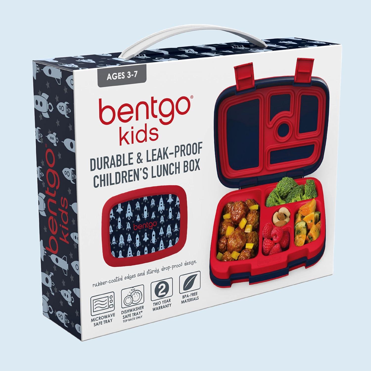 imageBentgo Kids 5Compartment LeakProof BentoStyle Lunch Box Whimsy ampamp Wonder Collection  Ideal for Ages 37 DropProof ampamp Durable Dishwasher Safe ampamp PFAS ampamp BPAFree Materials WavyRocket