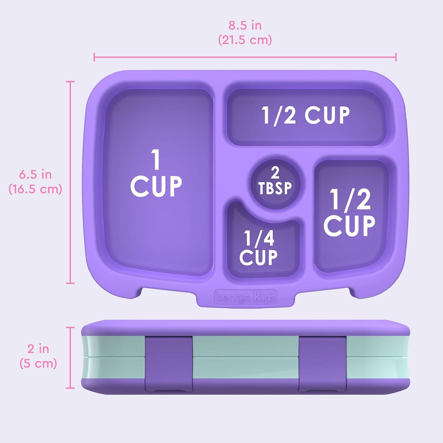 imageBentgo Kids 5Compartment LeakProof BentoStyle Lunch Box Whimsy ampamp Wonder Collection  Ideal for Ages 37 DropProof ampamp Durable Dishwasher Safe ampamp PFAS ampamp BPAFree Materials WavyMermaids in the Sea