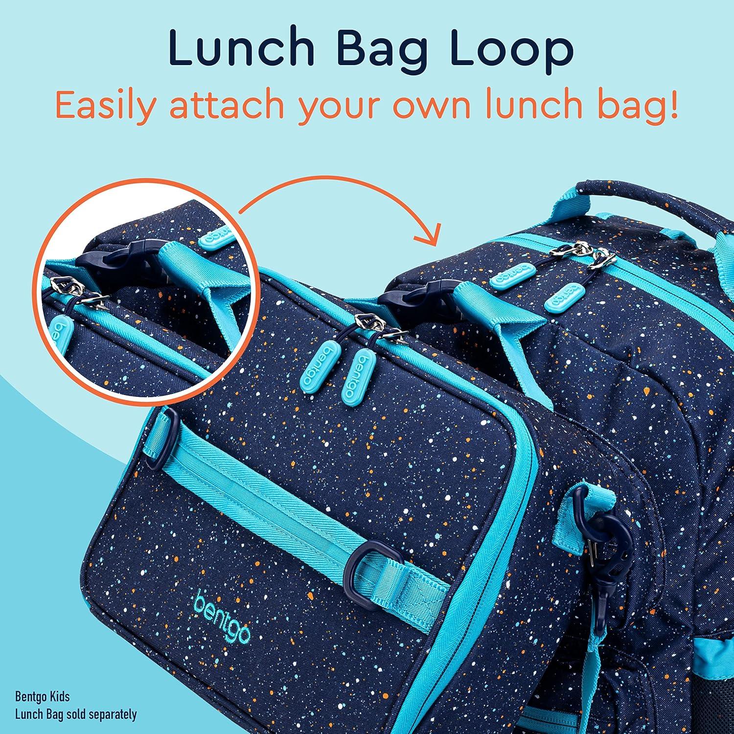 imageBentgo Kids Backpack Whimsy ampamp Wonder Collection  Lightweight 14 for School Travel ampamp Daycare  Ideal for Kids 4 Durable ampamp WaterResistant Roomy Interior Loop for Lunch Bag Checker GradientConfetti Edition  Abyss Blue