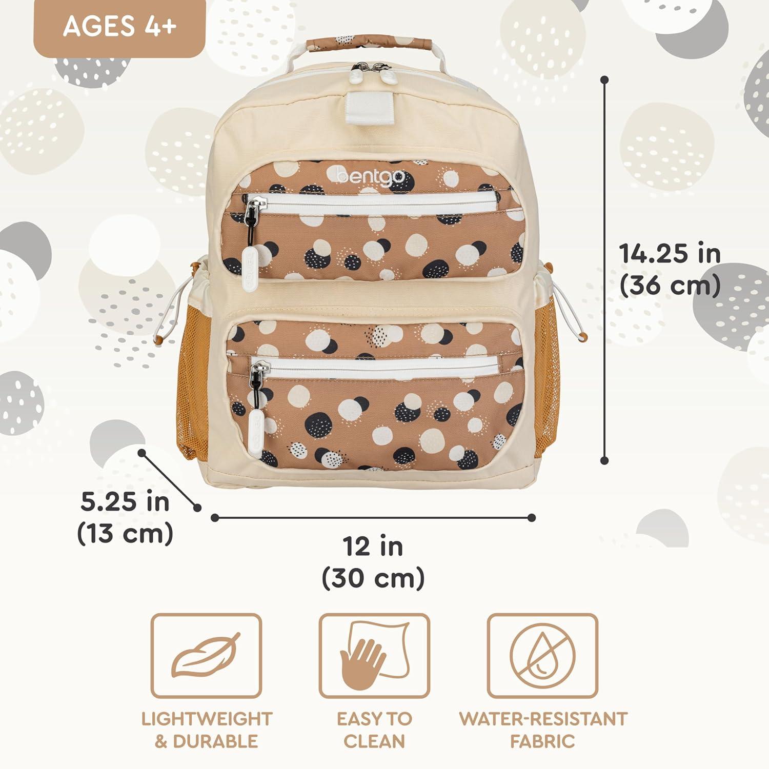 imageBentgo Kids Backpack Whimsy ampamp Wonder Collection  Lightweight 14 for School Travel ampamp Daycare  Ideal for Kids 4 Durable ampamp WaterResistant Roomy Interior Loop for Lunch Bag Checker GradientSpots  Dots