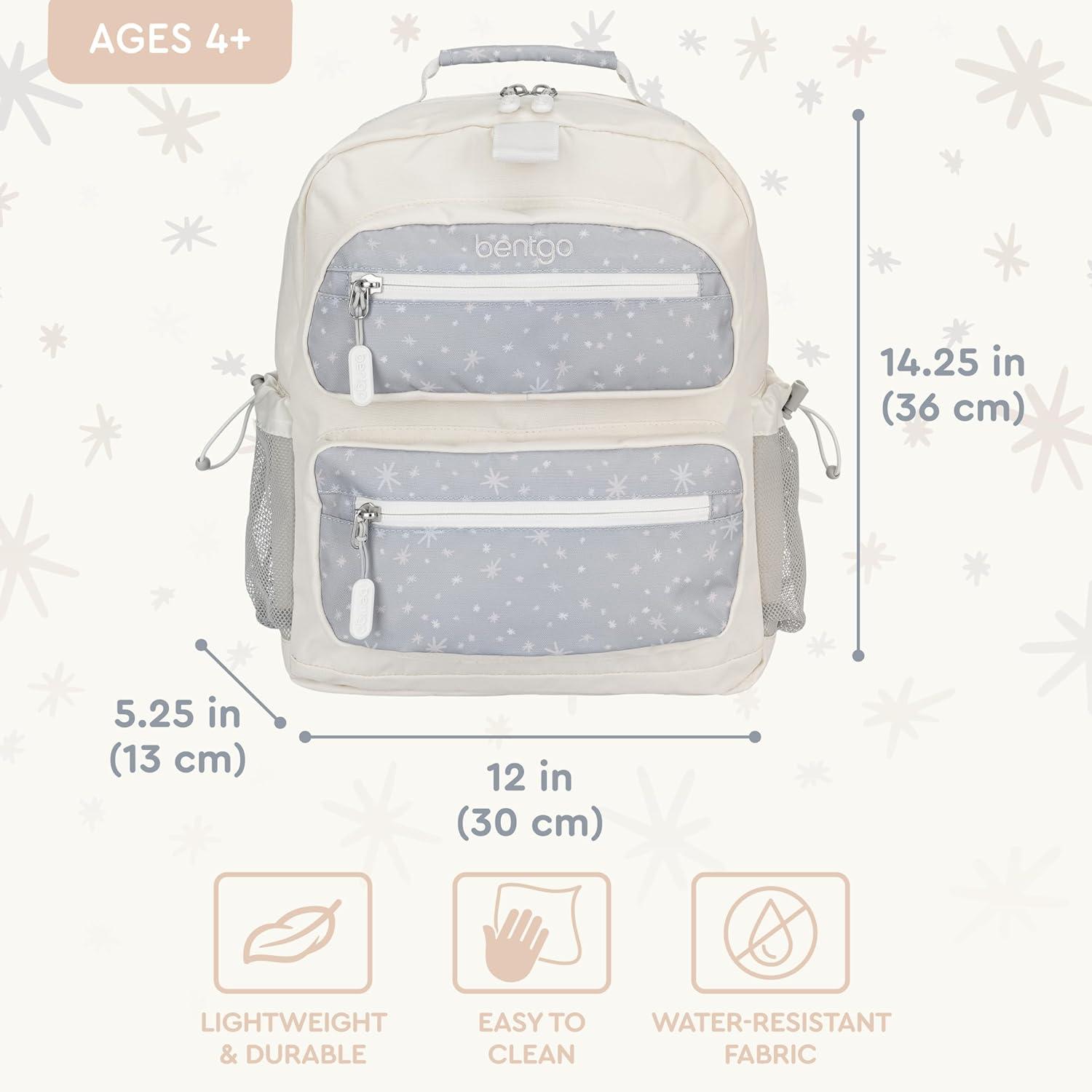 imageBentgo Kids Backpack Whimsy ampamp Wonder Collection  Lightweight 14 for School Travel ampamp Daycare  Ideal for Kids 4 Durable ampamp WaterResistant Roomy Interior Loop for Lunch Bag Checker GradientStarry Sprinkle