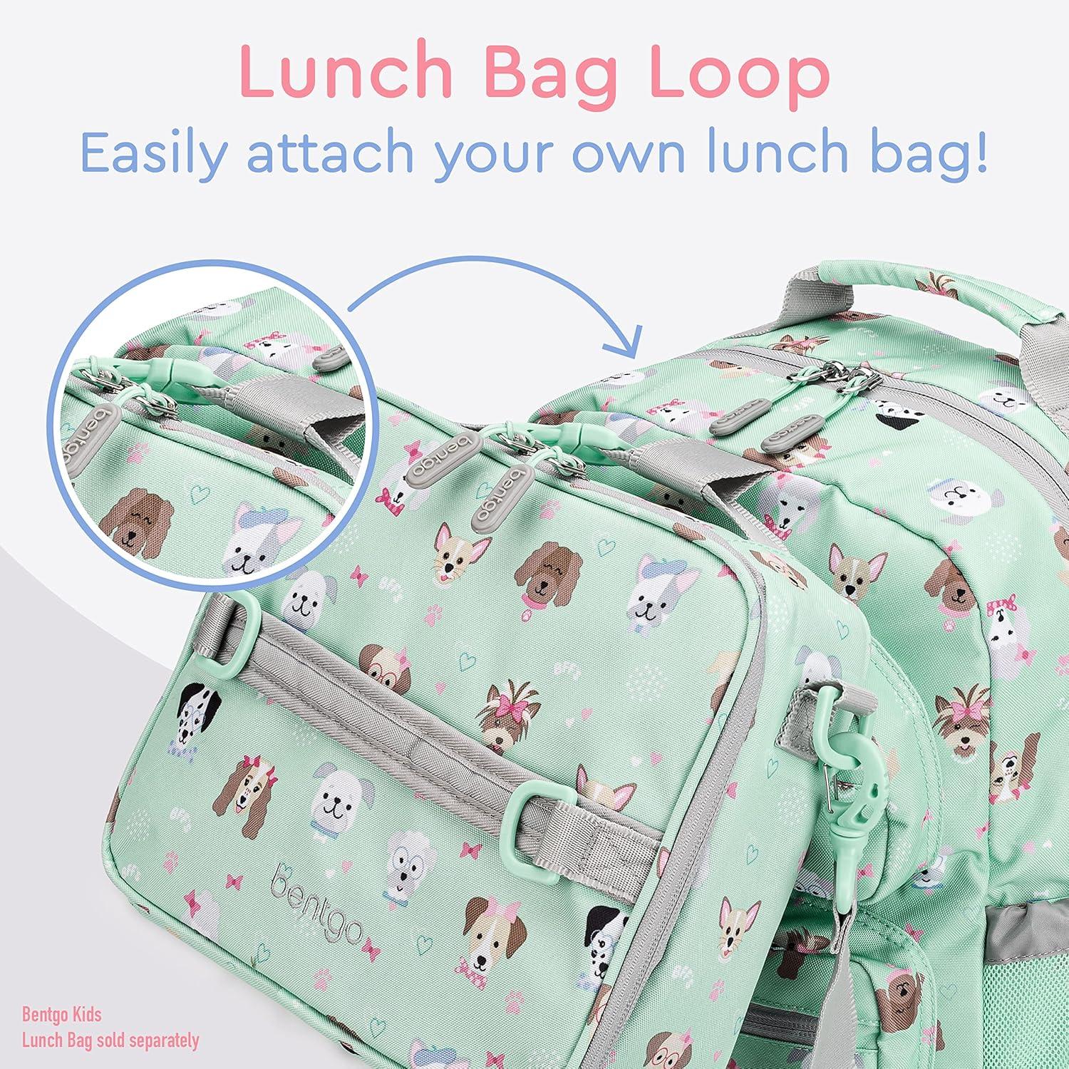 imageBentgo Kids Backpack Whimsy ampamp Wonder Collection  Lightweight 14 for School Travel ampamp Daycare  Ideal for Kids 4 Durable ampamp WaterResistant Roomy Interior Loop for Lunch Bag Checker GradientPuppy Love