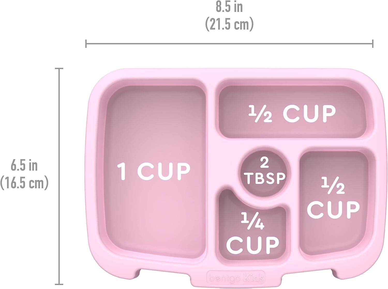 imageBentgo Kids Prints Tray with Transparent Cover  Reusable BPAFree 5Compartment Meal Prep Container with BuiltIn Portion Control for Healthy Meals At Home ampamp On the Go SafariLavender Galaxy