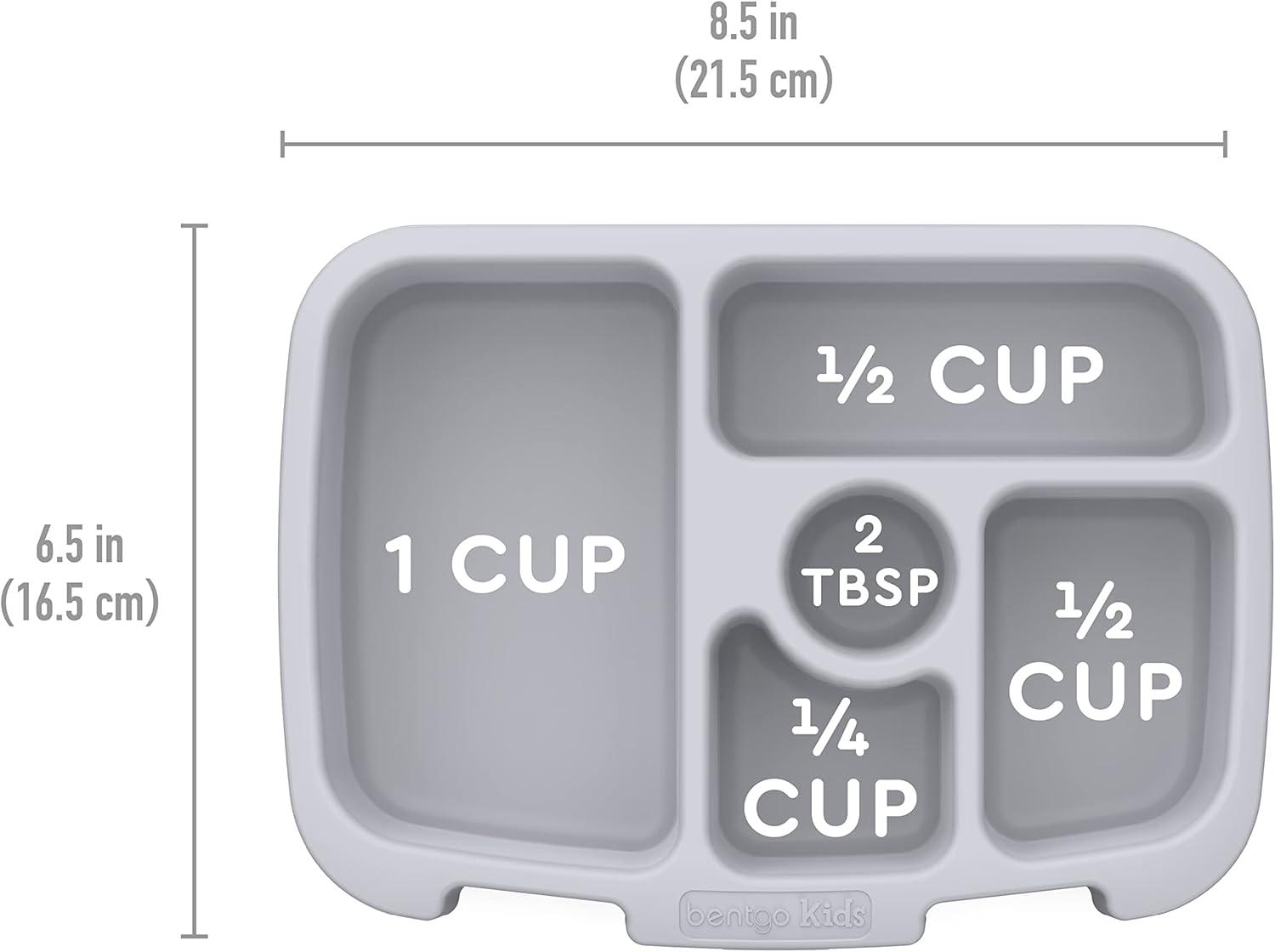 imageBentgo Kids Prints Tray with Transparent Cover  Reusable BPAFree 5Compartment Meal Prep Container with BuiltIn Portion Control for Healthy Meals At Home ampamp On the Go SafariPuppy Love