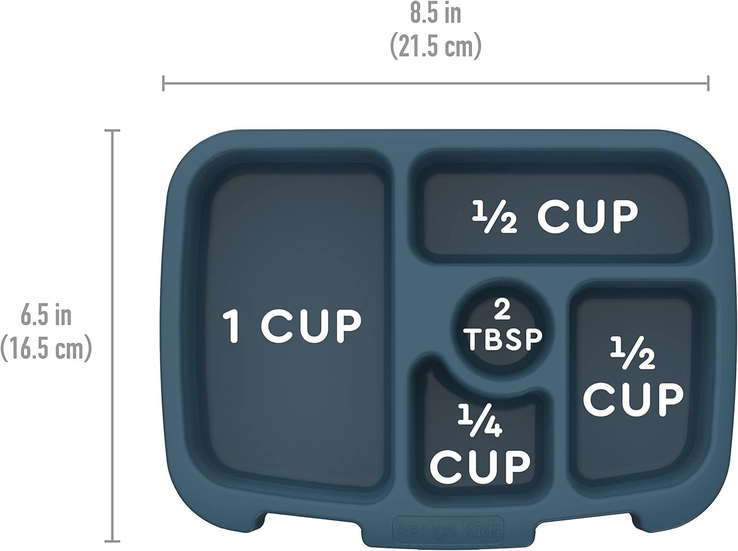 imageBentgo Kids Prints Tray with Transparent Cover  Reusable BPAFree 5Compartment Meal Prep Container with BuiltIn Portion Control for Healthy Meals At Home ampamp On the Go SafariFriendly Skies
