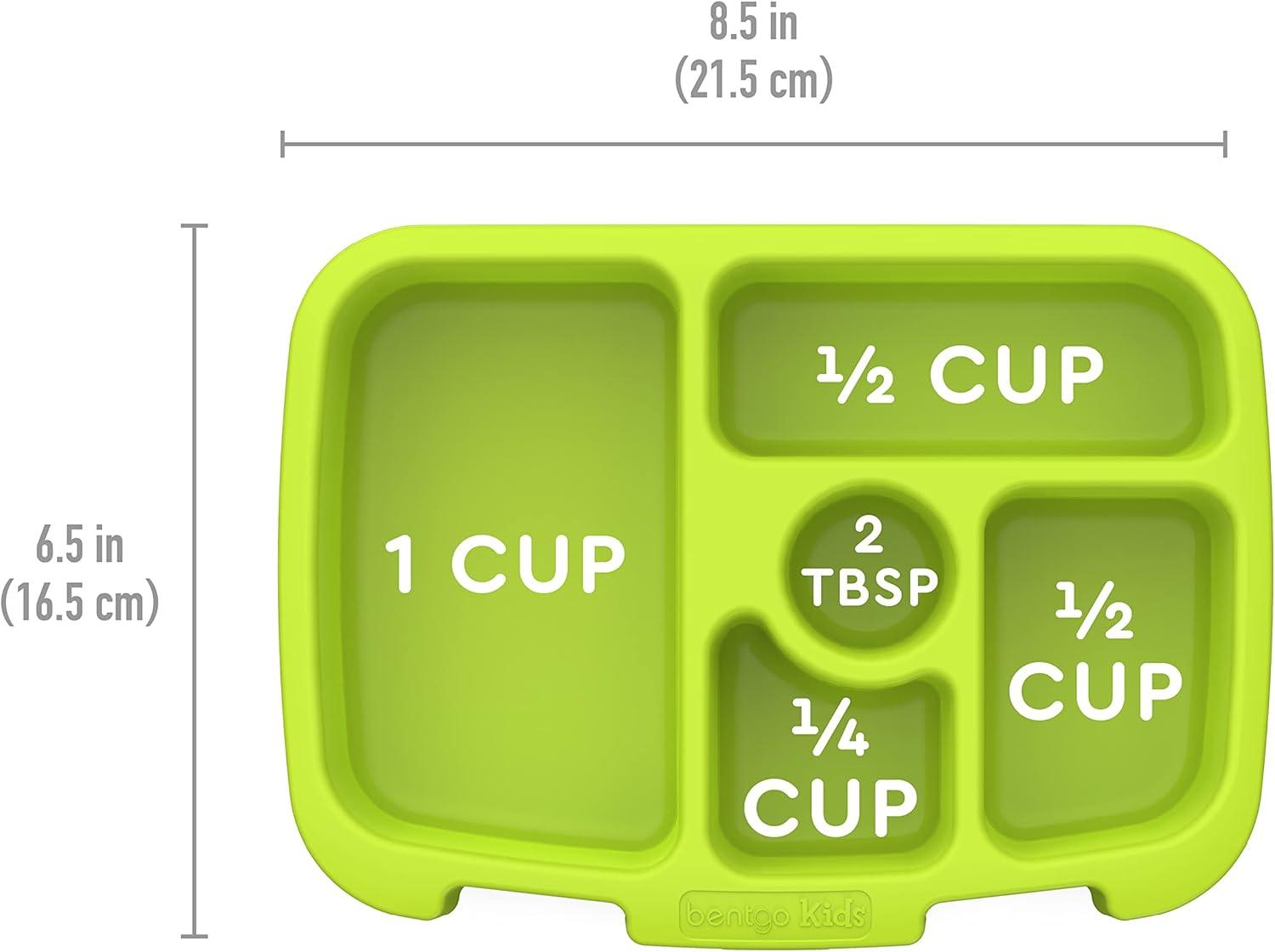 imageBentgo Kids Prints Tray with Transparent Cover  Reusable BPAFree 5Compartment Meal Prep Container with BuiltIn Portion Control for Healthy Meals At Home ampamp On the Go SafariSubmarines