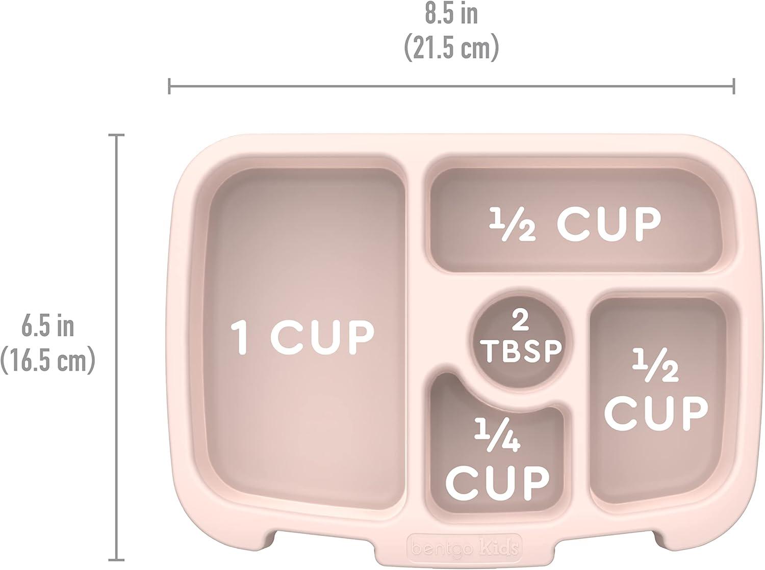 imageBentgo Kids Prints Tray with Transparent Cover  Reusable BPAFree 5Compartment Meal Prep Container with BuiltIn Portion Control for Healthy Meals At Home ampamp On the Go SafariNature Adventure