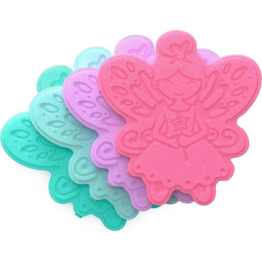 imageBentgo Buddies Reusable Ice Packs  Slim for Lunch Boxes Bags and Coolers Multicolored 4Pack UnicornGlitter Edition  Fairy