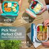 imageBentgo Chill Max LeakProof XL Lunch Box  Included Ice Pack Keeps Food Cold 5Cup Capacity for Ages 8 3 or 4 Compartment Bento Box BPAFree Dishwasher Safe Pink Cloud ampamp BlushFog  Deep Teal