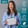 imageBentgo Chill Max LeakProof XL Lunch Box  Included Ice Pack Keeps Food Cold 5Cup Capacity for Ages 8 3 or 4 Compartment Bento Box BPAFree Dishwasher Safe Pink Cloud ampamp BlushFog  Deep Teal