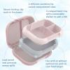 imageBentgo Chill Max LeakProof XL Lunch Box  Included Ice Pack Keeps Food Cold 5Cup Capacity for Ages 8 3 or 4 Compartment Bento Box BPAFree Dishwasher Safe Pink Cloud ampamp BlushPink Cloud  Blush
