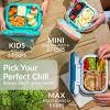 imageBentgo Chill Max LeakProof XL Lunch Box  Included Ice Pack Keeps Food Cold 5Cup Capacity for Ages 8 3 or 4 Compartment Bento Box BPAFree Dishwasher Safe Pink Cloud ampamp BlushClay Green  Gray