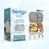 imageBentgo Chill Max LeakProof XL Lunch Box  Included Ice Pack Keeps Food Cold 5Cup Capacity for Ages 8 3 or 4 Compartment Bento Box BPAFree Dishwasher Safe Pink Cloud ampamp BlushBone  Glacier Blue