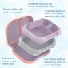 imageBentgo Chill Max LeakProof XL Lunch Box  Included Ice Pack Keeps Food Cold 5Cup Capacity for Ages 8 3 or 4 Compartment Bento Box BPAFree Dishwasher Safe Pink Cloud ampamp BlushLavender  Peach Blossom