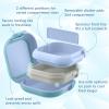 imageBentgo Chill Mini LeakProof Lunch Box  BuiltIn Ice Pack Keeps Food Cold 27Cup Capacity for Snacks or a Sandwich 3 or 4 Compartments PFAS ampamp BPAFree Ideal for Adults ampamp Kids 3 Crisp GraysTide Blues