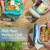 imageBentgo Chill Mini LeakProof Lunch Box  BuiltIn Ice Pack Keeps Food Cold 27Cup Capacity for Snacks or a Sandwich 3 or 4 Compartments PFAS ampamp BPAFree Ideal for Adults ampamp Kids 3 Crisp GraysCrisp Grays