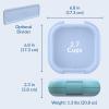 imageBentgo Chill Mini LeakProof Lunch Box  BuiltIn Ice Pack Keeps Food Cold 27Cup Capacity for Snacks or a Sandwich 3 or 4 Compartments PFAS ampamp BPAFree Ideal for Adults ampamp Kids 3 Crisp GraysTide Blues