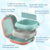 imageBentgo Chill Mini LeakProof Lunch Box  BuiltIn Ice Pack Keeps Food Cold 27Cup Capacity for Snacks or a Sandwich 3 or 4 Compartments PFAS ampamp BPAFree Ideal for Adults ampamp Kids 3 Crisp GraysSeaside Papaya