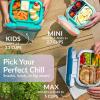 imageBentgo Chill Mini LeakProof Lunch Box  BuiltIn Ice Pack Keeps Food Cold 27Cup Capacity for Snacks or a Sandwich 3 or 4 Compartments PFAS ampamp BPAFree Ideal for Adults ampamp Kids 3 Crisp GraysLilac Mist