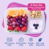 imageBentgo Easyboxes  Original Stackable Lunch Boxes  Reusable 3Compartment Food Containers for Kids and Adults  Bento Lunch Box for Meal Prep School ampamp Work  BPA Free Set of 4 ClassicBrights