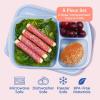 imageBentgo Easyboxes  Original Stackable Lunch Boxes  Reusable 3Compartment Food Containers for Kids and Adults  Bento Lunch Box for Meal Prep School ampamp Work  BPA Free Set of 4 ClassicPastels