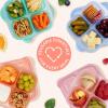 imageBentgo Easyboxes 4Compartment Snack Containers  8Piece Set with 4 Trays ampamp 4 CustomFit Lids to Seal in Freshness  Reusable Food Storage ampamp Meal Prep Bento BPAFree Containers Jewel BrightsPastels