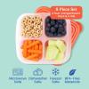 imageBentgo Easyboxes 4Compartment Snack Containers  8Piece Set with 4 Trays ampamp 4 CustomFit Lids to Seal in Freshness  Reusable Food Storage ampamp Meal Prep Bento BPAFree Containers Jewel BrightsClassic