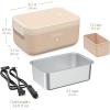 imageBentgo Heat  Electric Lunch Box  Portable Food Warmer for Adults Heated Lunch Box for Work Travel School ampamp On the Go Plug Into Wall or Car Ideal for Ages 14 12V24V ampamp 120V Cords Pink SpiceLatte