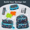 imageBentgo Kids 5Compartment LeakProof BentoStyle Lunch Box Whimsy ampamp Wonder Collection  Ideal for Ages 37 DropProof ampamp Durable Dishwasher Safe ampamp PFAS ampamp BPAFree Materials WavyDinosaur