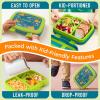 imageBentgo Kids 5Compartment LeakProof BentoStyle Lunch Box Whimsy ampamp Wonder Collection  Ideal for Ages 37 DropProof ampamp Durable Dishwasher Safe ampamp PFAS ampamp BPAFree Materials WavySubmarine