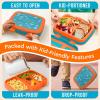 imageBentgo Kids 5Compartment LeakProof BentoStyle Lunch Box Whimsy ampamp Wonder Collection  Ideal for Ages 37 DropProof ampamp Durable Dishwasher Safe ampamp PFAS ampamp BPAFree Materials WavyPlanes