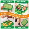 imageBentgo Kids 5Compartment LeakProof BentoStyle Lunch Box Whimsy ampamp Wonder Collection  Ideal for Ages 37 DropProof ampamp Durable Dishwasher Safe ampamp PFAS ampamp BPAFree Materials WavySafari