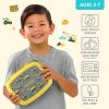 imageBentgo Kids 5Compartment LeakProof BentoStyle Lunch Box Whimsy ampamp Wonder Collection  Ideal for Ages 37 DropProof ampamp Durable Dishwasher Safe ampamp PFAS ampamp BPAFree Materials WavyConstruction Trucks