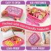 imageBentgo Kids 5Compartment LeakProof BentoStyle Lunch Box Whimsy ampamp Wonder Collection  Ideal for Ages 37 DropProof ampamp Durable Dishwasher Safe ampamp PFAS ampamp BPAFree Materials WavyFairies