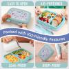 imageBentgo Kids 5Compartment LeakProof BentoStyle Lunch Box Whimsy ampamp Wonder Collection  Ideal for Ages 37 DropProof ampamp Durable Dishwasher Safe ampamp PFAS ampamp BPAFree Materials WavySea Life