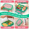 imageBentgo Kids 5Compartment LeakProof BentoStyle Lunch Box Whimsy ampamp Wonder Collection  Ideal for Ages 37 DropProof ampamp Durable Dishwasher Safe ampamp PFAS ampamp BPAFree Materials WavyTropical