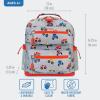 imageBentgo Kids Backpack Whimsy ampamp Wonder Collection  Lightweight 14 for School Travel ampamp Daycare  Ideal for Kids 4 Durable ampamp WaterResistant Roomy Interior Loop for Lunch Bag Checker GradientTrucks
