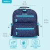 imageBentgo Kids Backpack Whimsy ampamp Wonder Collection  Lightweight 14 for School Travel ampamp Daycare  Ideal for Kids 4 Durable ampamp WaterResistant Roomy Interior Loop for Lunch Bag Checker GradientConfetti Edition  Abyss Blue