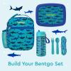 imageBentgo Kids Insulated Lunch Tote  WaterResistant Reusable Lightweight ampamp Durable Lunch Bag with Water Bottle Holder ampamp Mesh Pocket Fits Lunch Box ampamp Water Bottle  Ideal for Ages 3 RainbowSharks