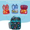 imageBentgo Kids Insulated Lunch Tote  WaterResistant Reusable Lightweight ampamp Durable Lunch Bag with Water Bottle Holder ampamp Mesh Pocket Fits Lunch Box ampamp Water Bottle  Ideal for Ages 3 RainbowDinosaur