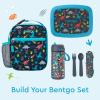 imageBentgo Kids Insulated Lunch Tote  WaterResistant Reusable Lightweight ampamp Durable Lunch Bag with Water Bottle Holder ampamp Mesh Pocket Fits Lunch Box ampamp Water Bottle  Ideal for Ages 3 RainbowDinosaur
