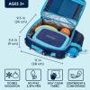 imageBentgo Kids Lunch Bag Whimsy ampamp Wonder Collection  Durable DoubleInsulated Lunch Bag for Kids 3 Holds Lunch BoxWater BottleSnacks WaterResistant Fabric ampamp Zip Pockets Starry SprinkleConfetti Edition  Abyss Blue