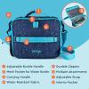 imageBentgo Kids Lunch Bag Whimsy ampamp Wonder Collection  Durable DoubleInsulated Lunch Bag for Kids 3 Holds Lunch BoxWater BottleSnacks WaterResistant Fabric ampamp Zip Pockets Starry SprinkleConfetti Edition  Abyss Blue